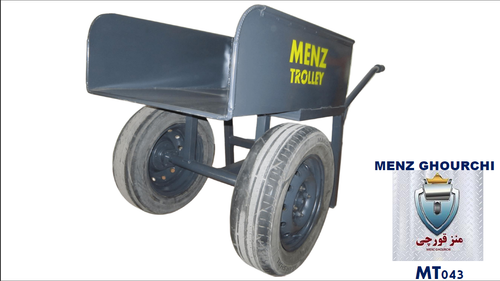 فرغون ۲ چرخ حمل بتن بلوکزنی MENZ با شاسی صنعتی.